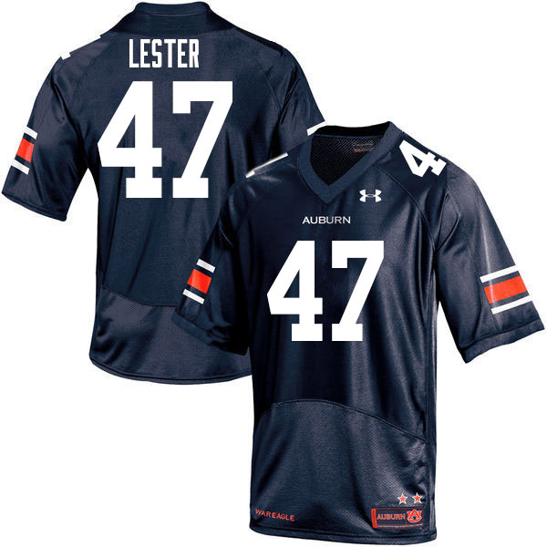 Men's Auburn Tigers #47 Barton Lester Navy 2020 College Stitched Football Jersey